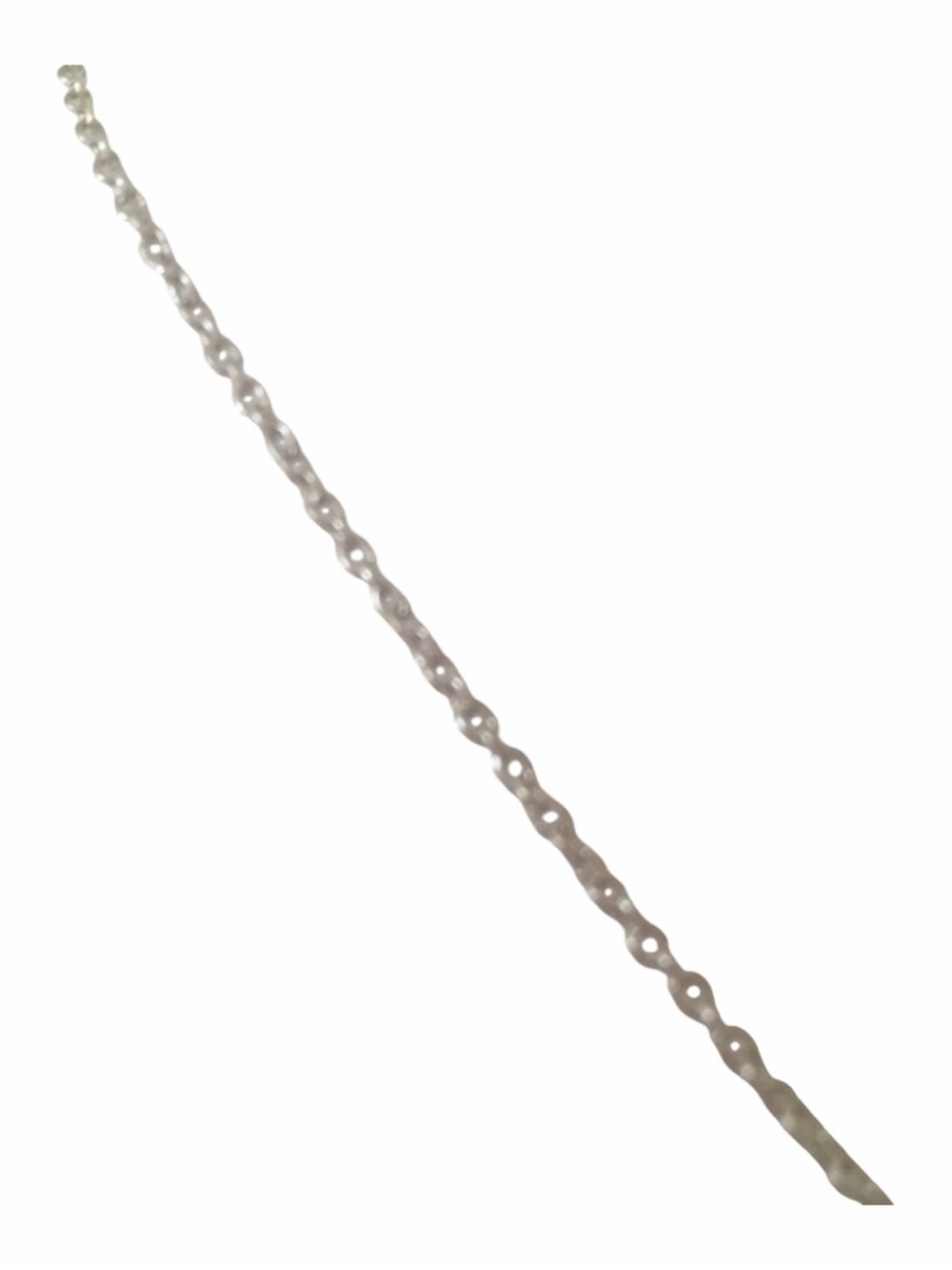 .925 Sterling Silver Pave CZ Crescent‎ Moon Necklace - Picture 5 of 5